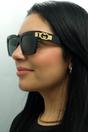Black Square Black with Gold Grey GG1689S, Image 6 of 6