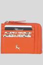 Orange Real Leather Small Purse with RFID Protection, Image 1 of 4