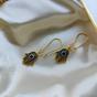 Silver Long Silver Evil Eye Hamsa Dangle Earrings, Image 3 of 4