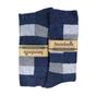 Navy 1 Pack Ladies Checkered Patterned Wool Blend Socks, Image 5 of 5