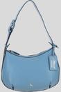 Blue 'Nevina' Real Leather Shoulder Bag, Image 1 of 4