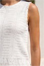 White Pearl Trim Knitted Vest, Image 4 of 4