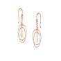 Rose Gold Nested Loop 3D Drop Earring in Sterling Silver, Image 1 of 4
