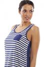 Navy Lightweight Striped Sleeveless Nightie, Image 5 of 5