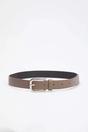 Multi Double Pack Silver Buckle Rounded Faux Leather Belt, Image 4 of 4