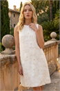 Ivory  Premium Sequin Shift Dress, Image 2 of 4
