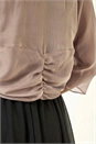 Champagne Ruched Hem Chiffon Bolero, Image 5 of 5