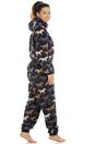 Navy Camille Lingerie Navy Supersoft Multicoloured Horse Print Onesie, Image 4 of 5