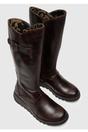 Brown Womens Heel Knee High Zip Up Boots-Mol 2, Image 5 of 5