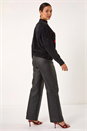Black Festive Sparkly Bow Knit Jumper, Image 3 of 5