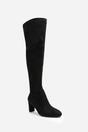 Black 'Sonya'  Block Heel Over The Knee Boots, Image 3 of 7