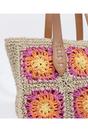 Multi Pia Rossini Multi Aurora - Straw Tote Bag, Image 5 of 5