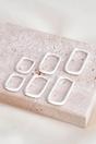 Silver Sterling Silver Engraved Starburst Hoops, Image 4 of 4