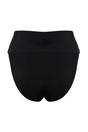Black High Waist Bikini Bottom with Ring Hardware Detail and Shaping Fit, Image 3 of 5