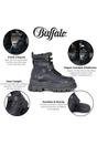 Black Womens Combat High Ankle Boots-ASPHA-COM, Image 3 of 7
