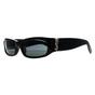 Black Saint Laurent Black Rectangle Shiny Black Grey SL M152, Image 2 of 3