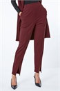 Wine Premium Stretch Split Hem Trouser, Image 5 of 5
