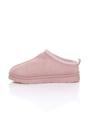 Pink Faux Fur Lined Comfy Aztec Embroidered Ultra Mini Booties Slippers, Image 3 of 6