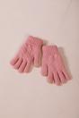 Pink SVNX Pink Touch Screen Cable Knit Gloves - Fleece Lined, Image 4 of 4