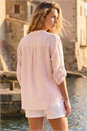 Light Pink Stripe Relaxed Shirt, Image 3 of 4