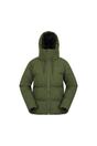 Khaki Cosy Extreme Short Down Jacket, Image 1 of 5