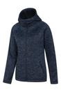 Navy Nevis Faux Fur Lined Full Zip Hoodie, Image 4 of 5
