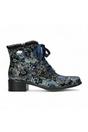 Blue Womens Gothic Ankle Heeled Boot - EMCMAO, Image 1 of 7