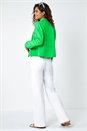 Green Stretch Pocket Detail Jacket, Image 3 of 5