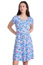 Blue Orchid Floral UV Dress, Image 4 of 4