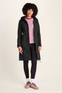Black Marina Long Water Resistant Softshell Jacket, Image 4 of 5