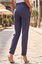 Dark Grey Long Straight Leg Stretch Trouser, Image 3 of 4