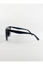 Black Black Oversized Sunglasses with Black Ombre Lenses, Image 2 of 4