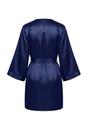 Navy Lace Trim 4-Piece Satin Robe and Nightwear Set, Image 4 of 4