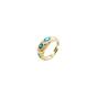 Gold Spero Gold Natural Textured Sterling Silver Evil Eye Ring, Image 1 of 6