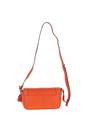 Orange 'Blossom' Flap Over Real Leather Shoulder Bag, Image 3 of 4