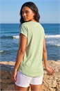 Sage Stretch Cotton Jersey T-Shirt, Image 3 of 4