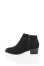 Black XY LONDON Black 'Alberto' Low Heel Zip Up Ankle Boots, Image 2 of 4