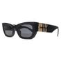 Black Miu Miu Black Rectangle Black Dark Grey MU09WS, Image 2 of 4