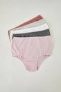 Multi WOVCOR Multi 5 Pack Plain High Waist Seamfree Briefs Set, Image 2 of 3