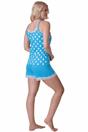 Aqua 100% Cotton Spot Printed Sleeveless Top Pyjama, Image 4 of 5