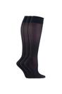 Black 3 Pairs Ladies Flight DVT Socks, Image 1 of 4