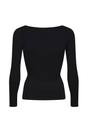 Black Long Sleeve Sculpting Top Smooth Fit, Image 2 of 5