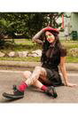 Black TUK Footwear Black Pointed Creeper Sneaker Leopard Canvas Shoes, Image 7 of 8