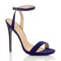 Royal Blue AJVANI Royal Blue High Heel Ankle Strap Barely There Sandals, Image 1 of 6