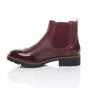Burgundy AJVANI Burgundy Slip On Brogue Chelsea Ankle Boots, Image 3 of 6