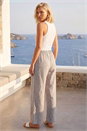 Chocolate Petite Wide Leg Trouser, Image 3 of 4