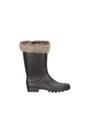 Beige Faux Fur Lined Wellington Boots, Image 4 of 7