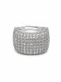 Silver Pavé Dome Statement Ring, Image 2 of 5