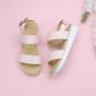 Natural AJVANI Natural Flatform Strappy Sandals, Image 4 of 6