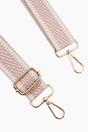 Beige Sarta Beige Stripe Trim Woven Bag Strap, Image 2 of 4